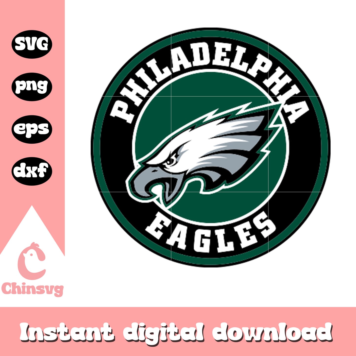 Philadelphia eagles nfl logo svg, 2024 nfl draft svg
