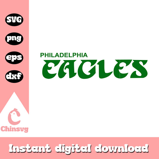 Philadelphia eagles text svg, nfl game today on tv svg