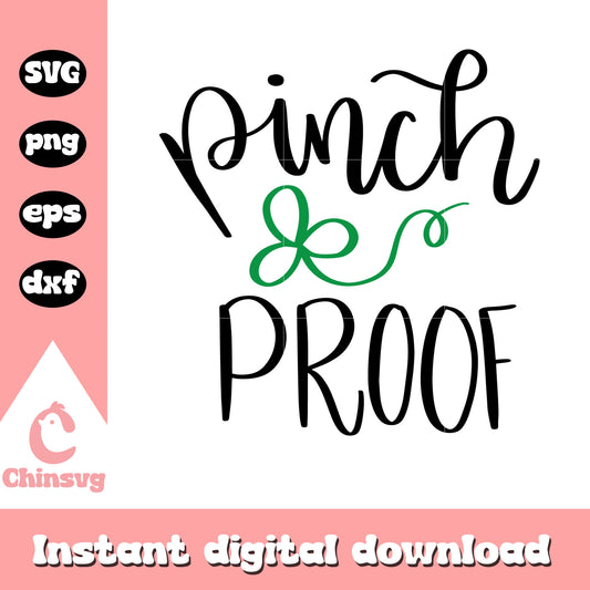 Pinch proof font design svg, saint patrick's day parade svg