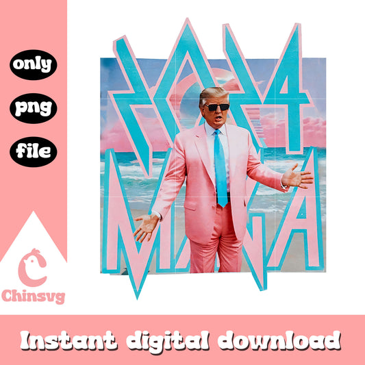 Pink donald trump maga 2024 png, trump maga​ png, trump 2024 png​