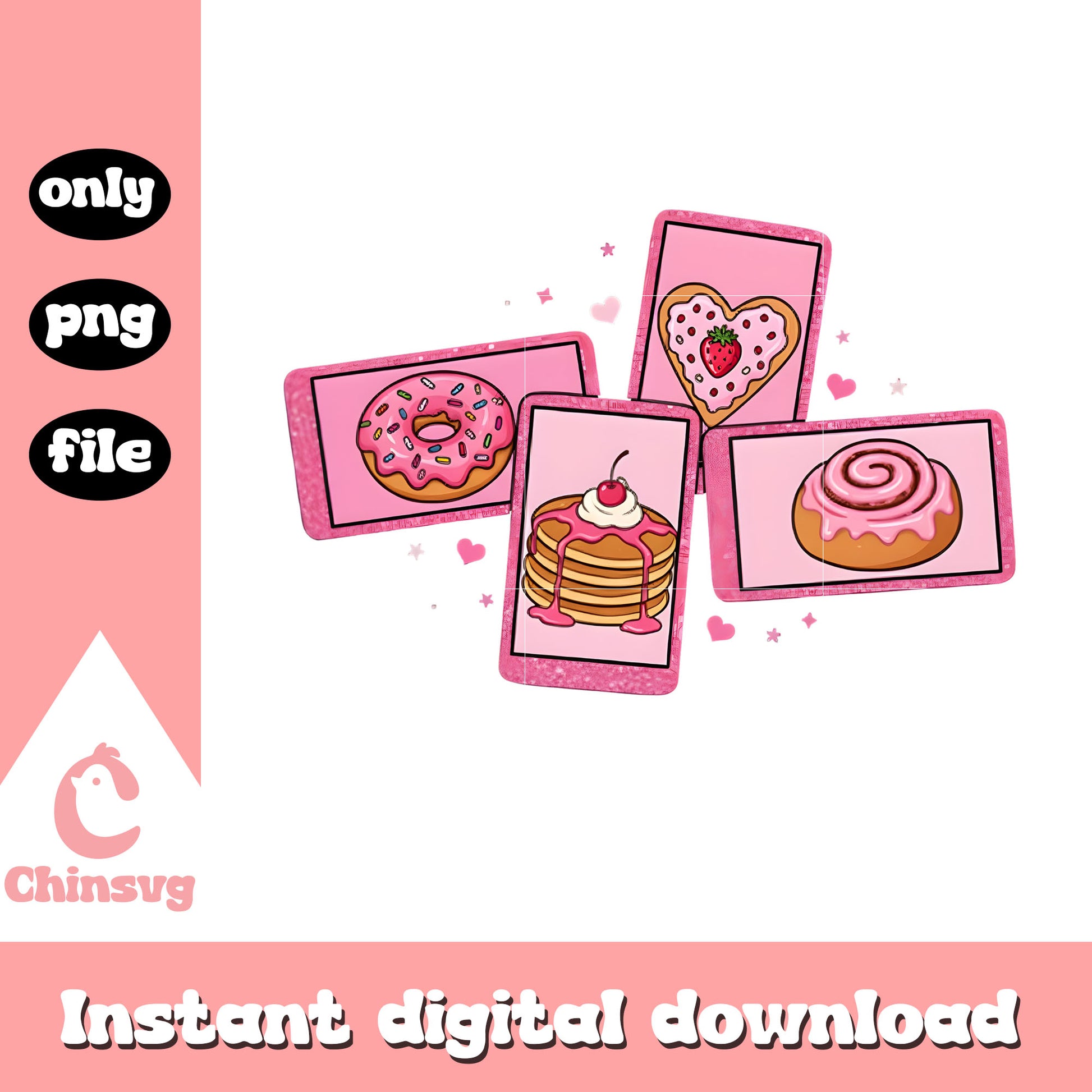 Pink poster cake valentine png, valentines day love​​ png