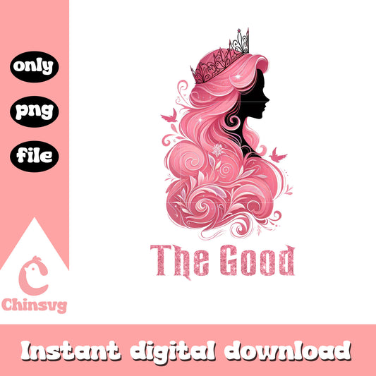 Pink princess the good glitter png, wicked the movie png