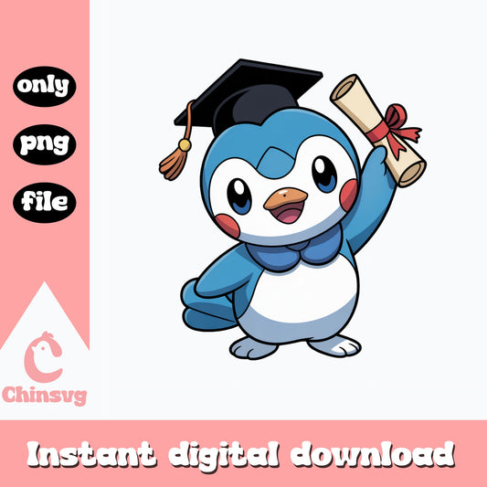 Piplup Graduation PNG, Pokemon Graduate PNG, Cute Pokemon PNG