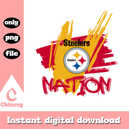 Pittsburgh Steelers nation png, Pittsburgh Steelers football png