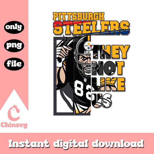 Pittsburgh Steelers they not like us png, all nfl logos png