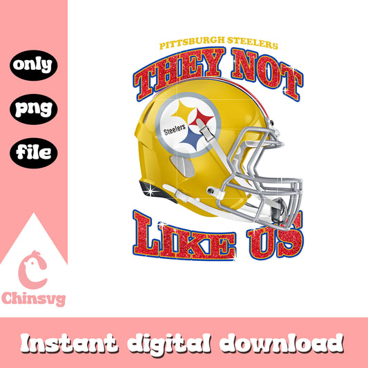 Pittsburgh Steelers they not like us png, nfl helmet png