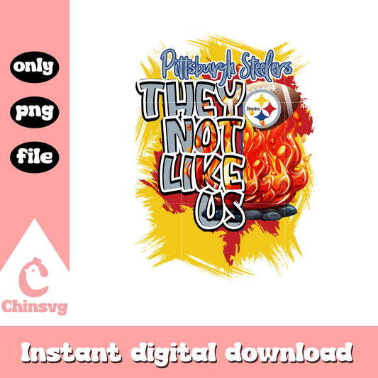 Pittsburgh Steelers they not like us png, nfl logos png