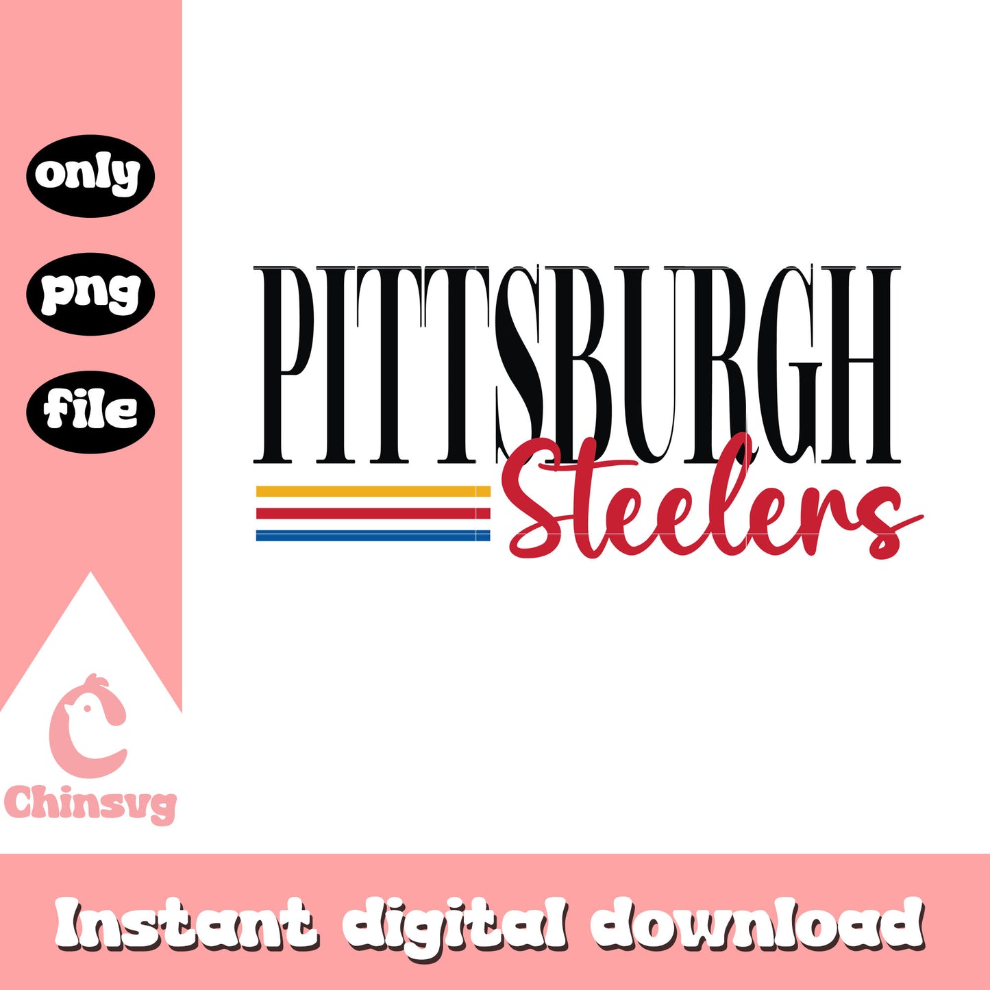 Pittsburgh steelers font logo design svg, pittsburgh steelers nfl svg