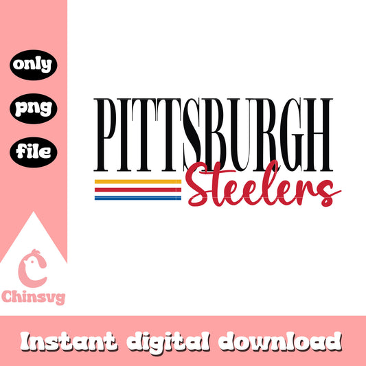 Pittsburgh steelers font logo design svg, pittsburgh steelers nfl svg