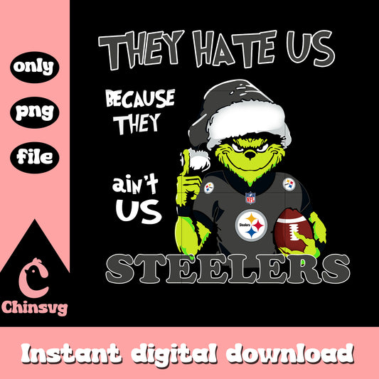 Pittsburgh steelers grinch hat png, steelers footballs​ png