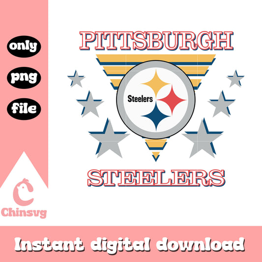 Pittsburgh steelers nfl team logo design svg, pittsburgh steelers svg