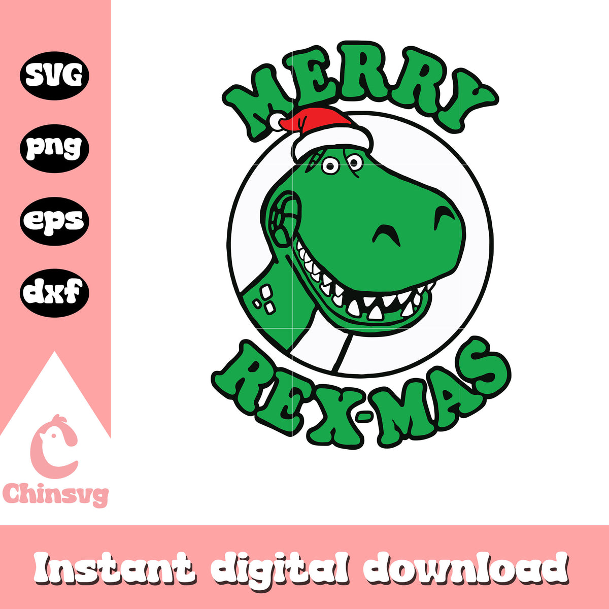 Pixar toy story merry rexmas svg, rex character svg, toy story svg ...