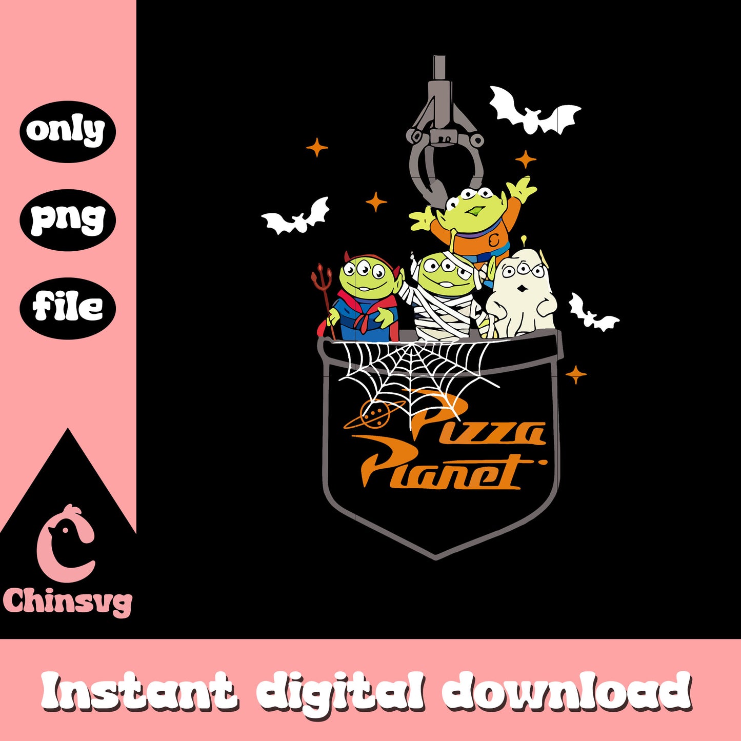 Pizza planet toy story cartoon halloween png, toy story character png
