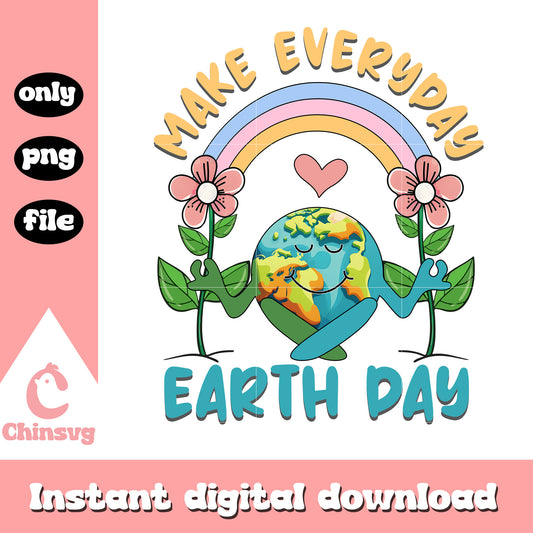 Planet earth make everyday earth day png, when is earth day png