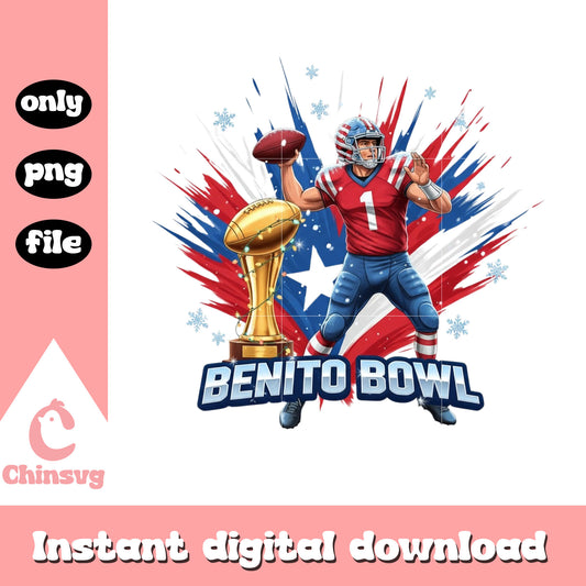 Player benito bowl football png, super bowl 2026​ png, bad bunny png