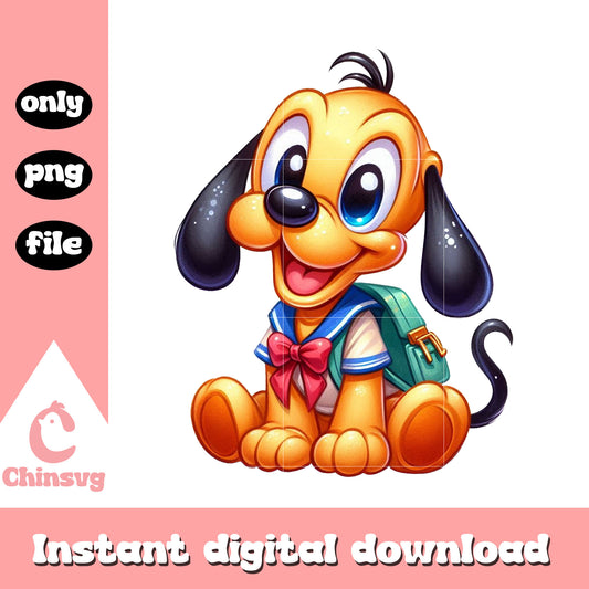 Pluto character cartoon school png, disney high school png