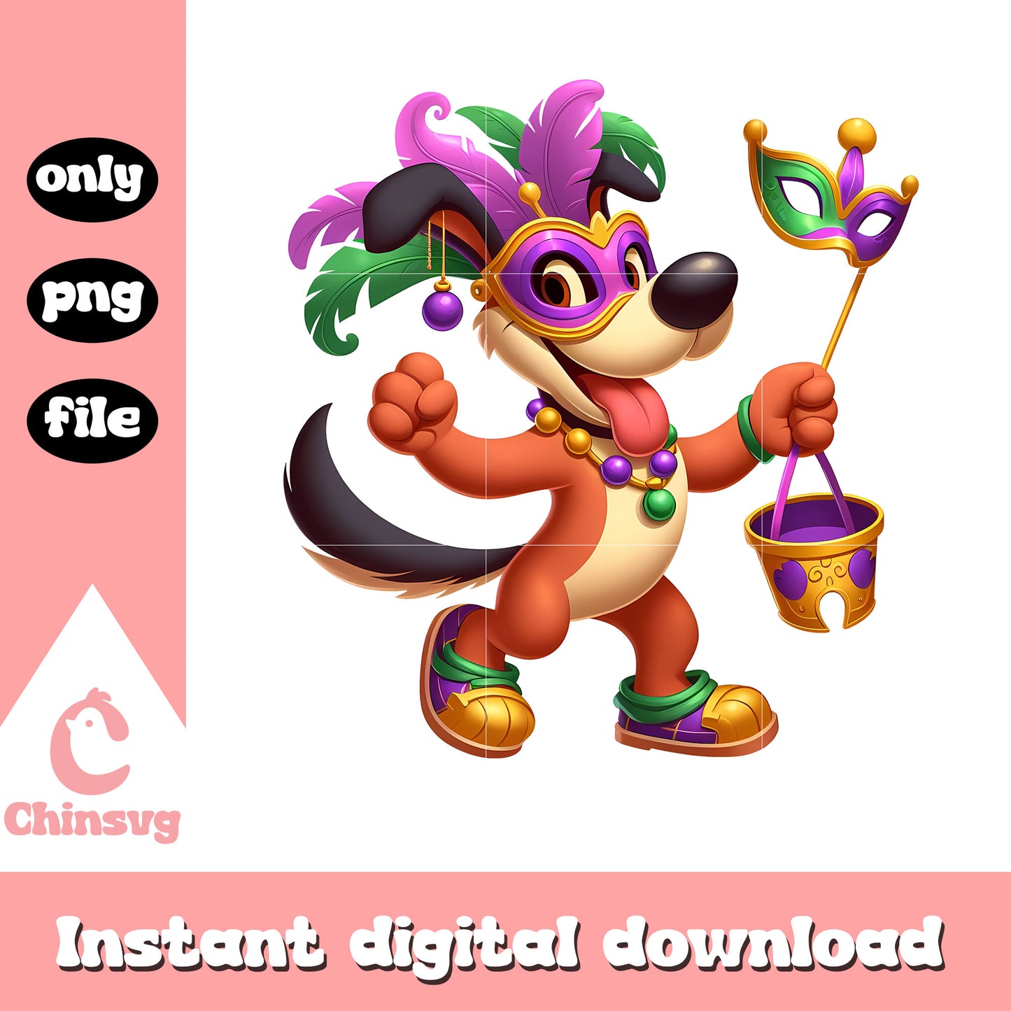 Pluto dog and mardi gras mask png, pluto dog png, mardi gras mask png
