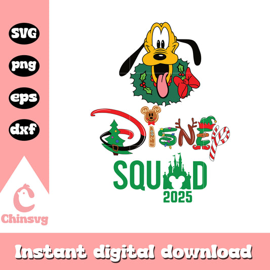 Pluto dog disney squad 2025 svg, pluto character svg