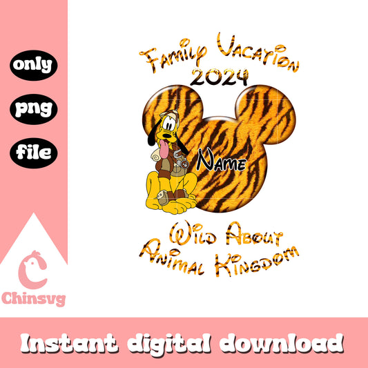 Pluto name wild about animal kingdom png, family vacation png