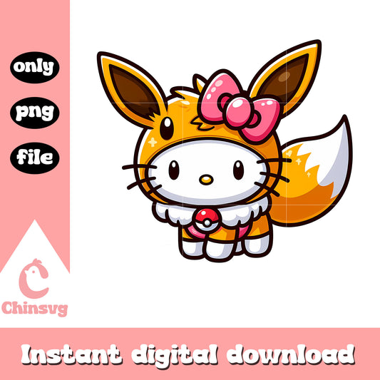 Pokemon costume eevee png, hello kitty png, pokemon png