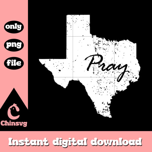 Pray texas white design png, prayer time houston texas​ png