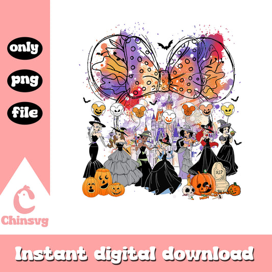 Princess disney mickey ear watercolor design png, princess cartoon png