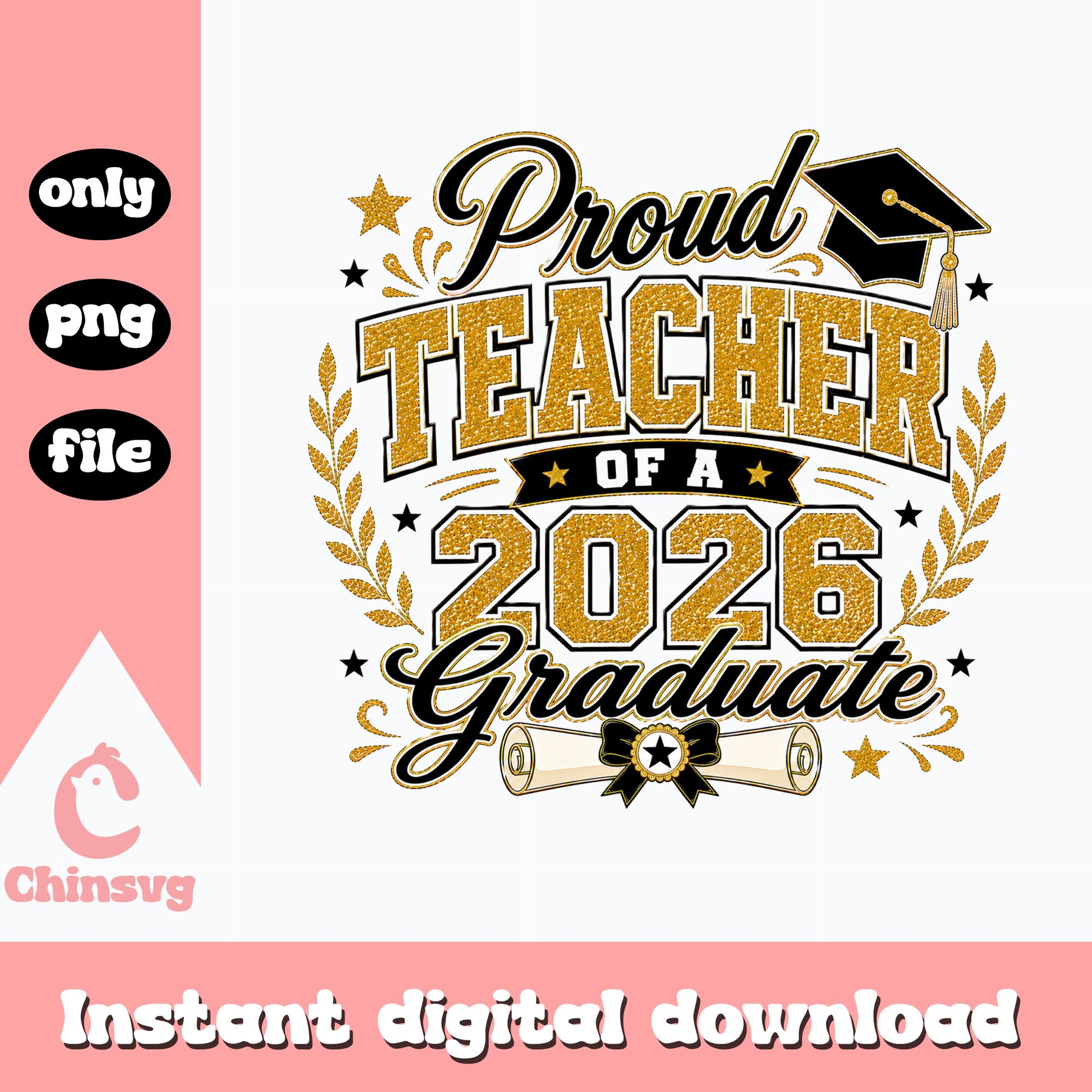 Proud Teacher Of A 2026 Graduate PNG, Graduation PNG, Teacher PNG