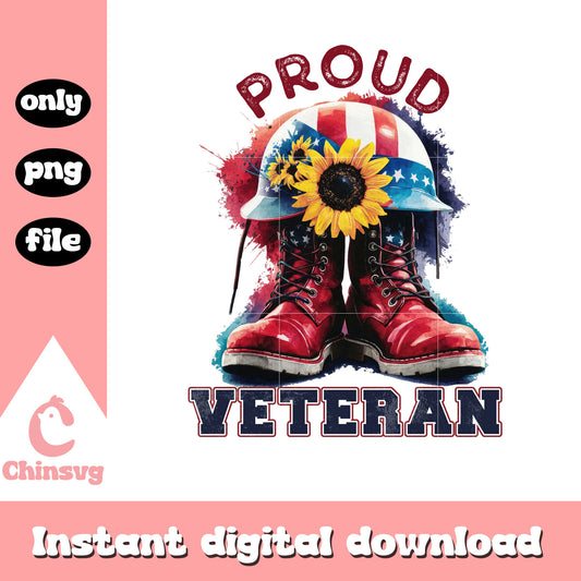 Proud veteran design png, america 4th of july png, freedom png