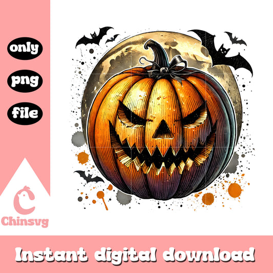 Pumpkin coquette bow halloween png, halloween decor png