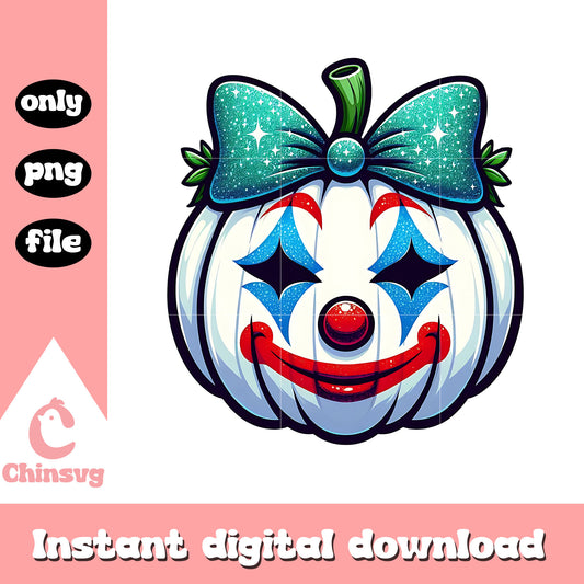 Pumpkin joker face design png, joker png, halloween png