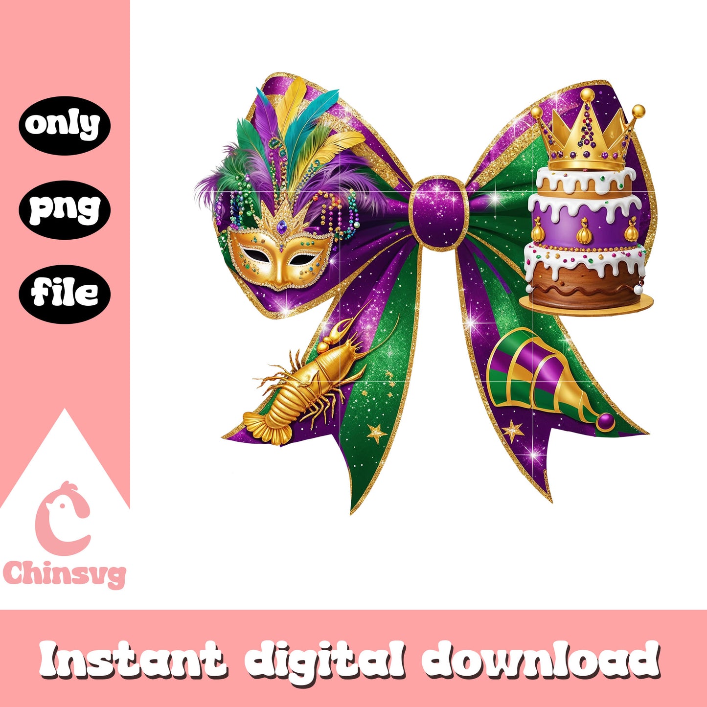 Purple birthday mardi gras png, mardi gras new orleans png