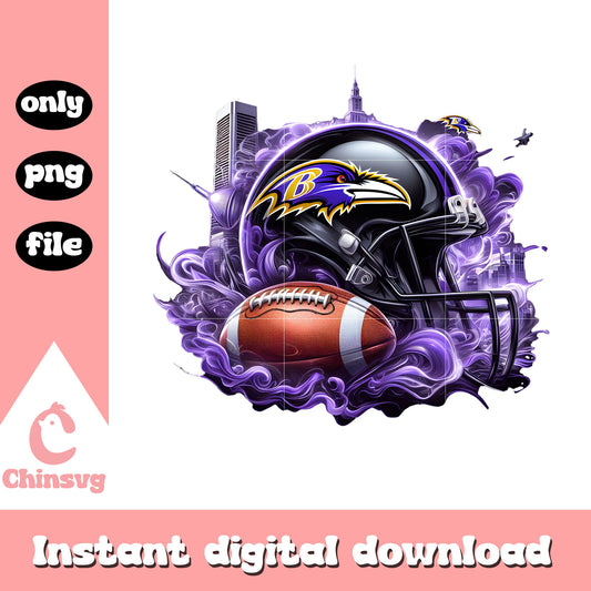 Purple helme ravens design png, baltimore ravens football png