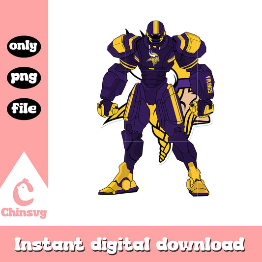 Purple robot minnesota vikings png, vikings news​​​​ png