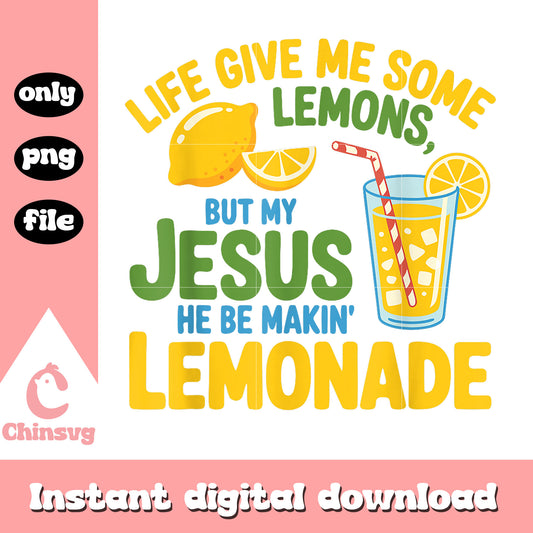 Quote life gave me some lemons design png, makin lemonade png