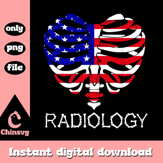 Radiology heart Amarican png, Amarican flag png, heart shape png