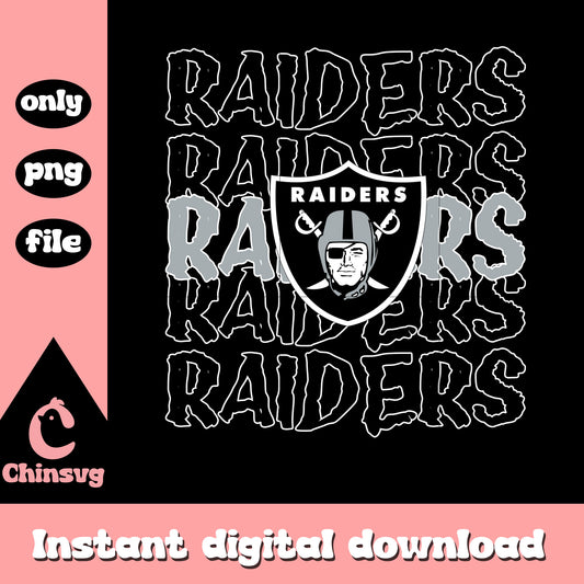Raiders football team text design png, Las Vegas Raiders logo png