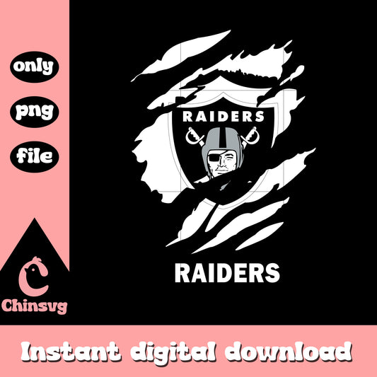 Raiders logo white paint png, nfl las vegas raiders​ png
