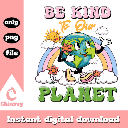 Rainbow and planet bekind to our planet png, when is earth day png