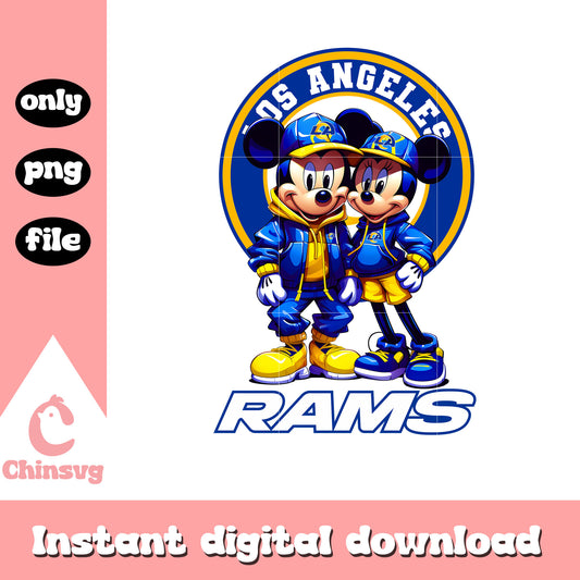 Rams blue mickey design png, los angeles rams news​​​​​​​​​​ png