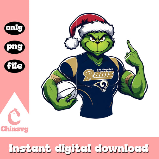 Rams design grinch hat png, los angeles rams news​ png