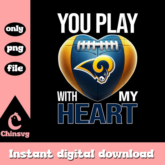 Rams heart images logo png, los angeles rams nfl​​​ png