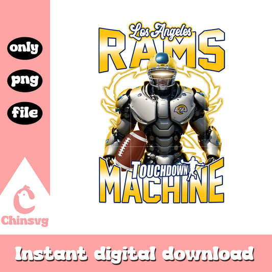 Rams touchdown robot custom png, rams football​ nfl png