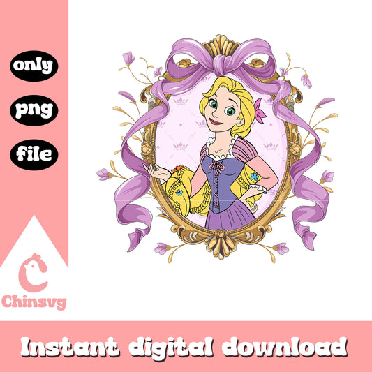 Rapunzel princess purple bow png, disney movies png, princess png