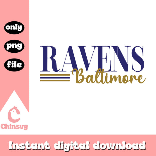 Ravens baltimore font logo design svg, baltimore ravens nfl svg