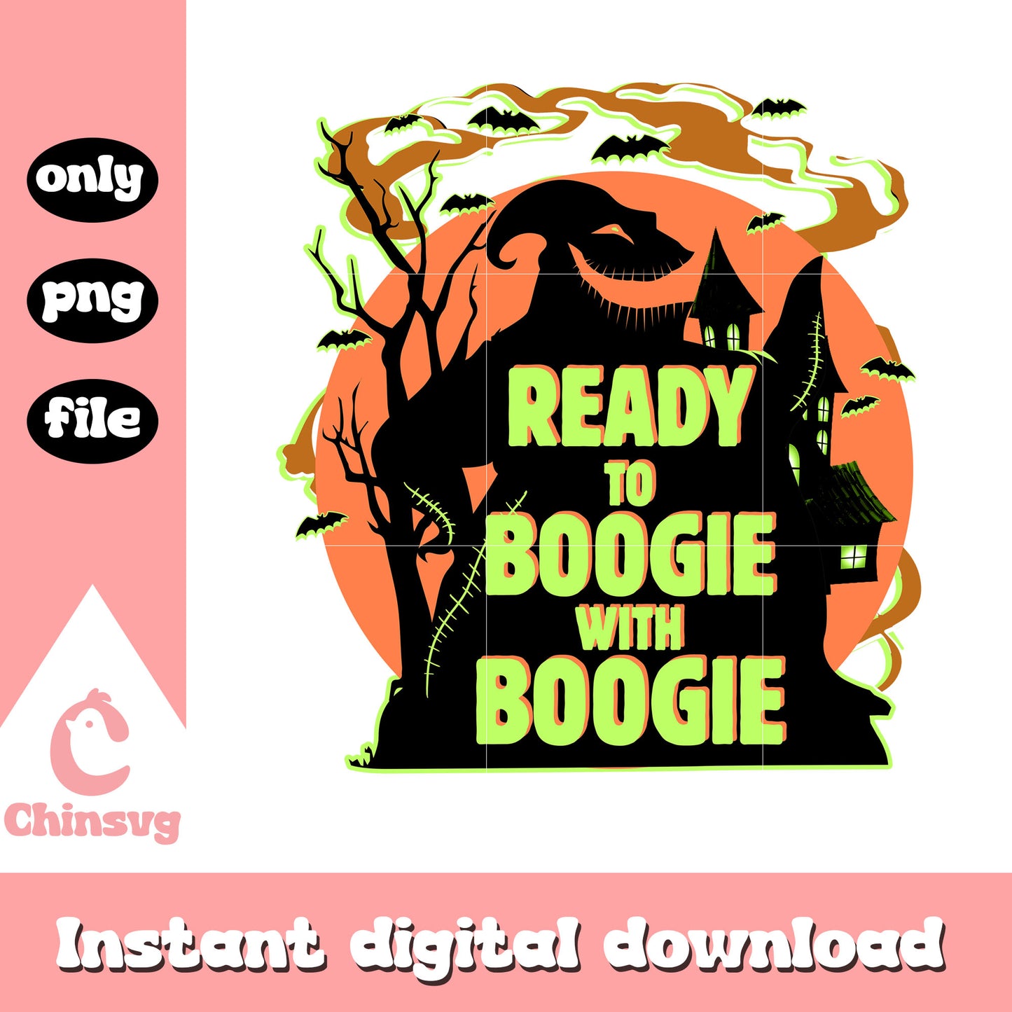 Ready to boogie with boogie design png, oogie boogie character png