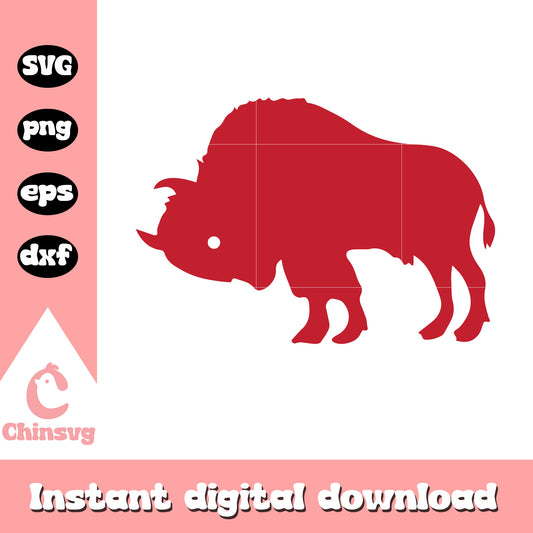 Red bill buffalo bills logo design svg, buffalo bills symbol svg