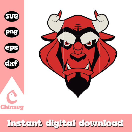 Red devil face logo design svg, devil svg, logo design svg