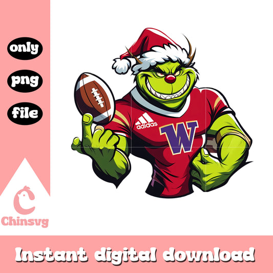 Red hat commanders grinch png, commanders football​ png