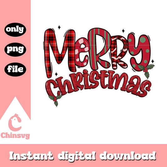 Red merry christmas font design png, merry christmas logo​ png