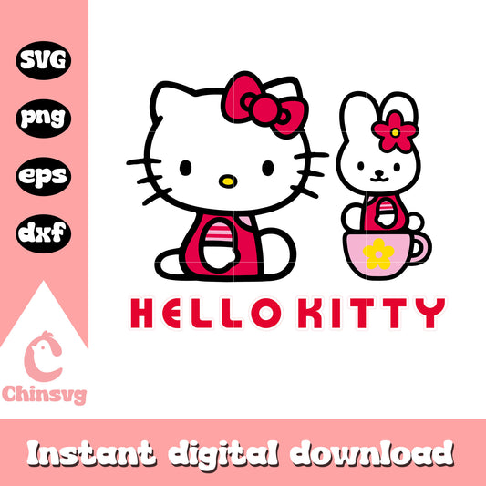 Red sanrio hello kitty friends svg, hello kitty friends svg